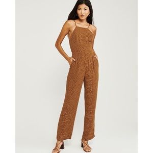 Abercrombie High Neck Jumpsuit with Open Back